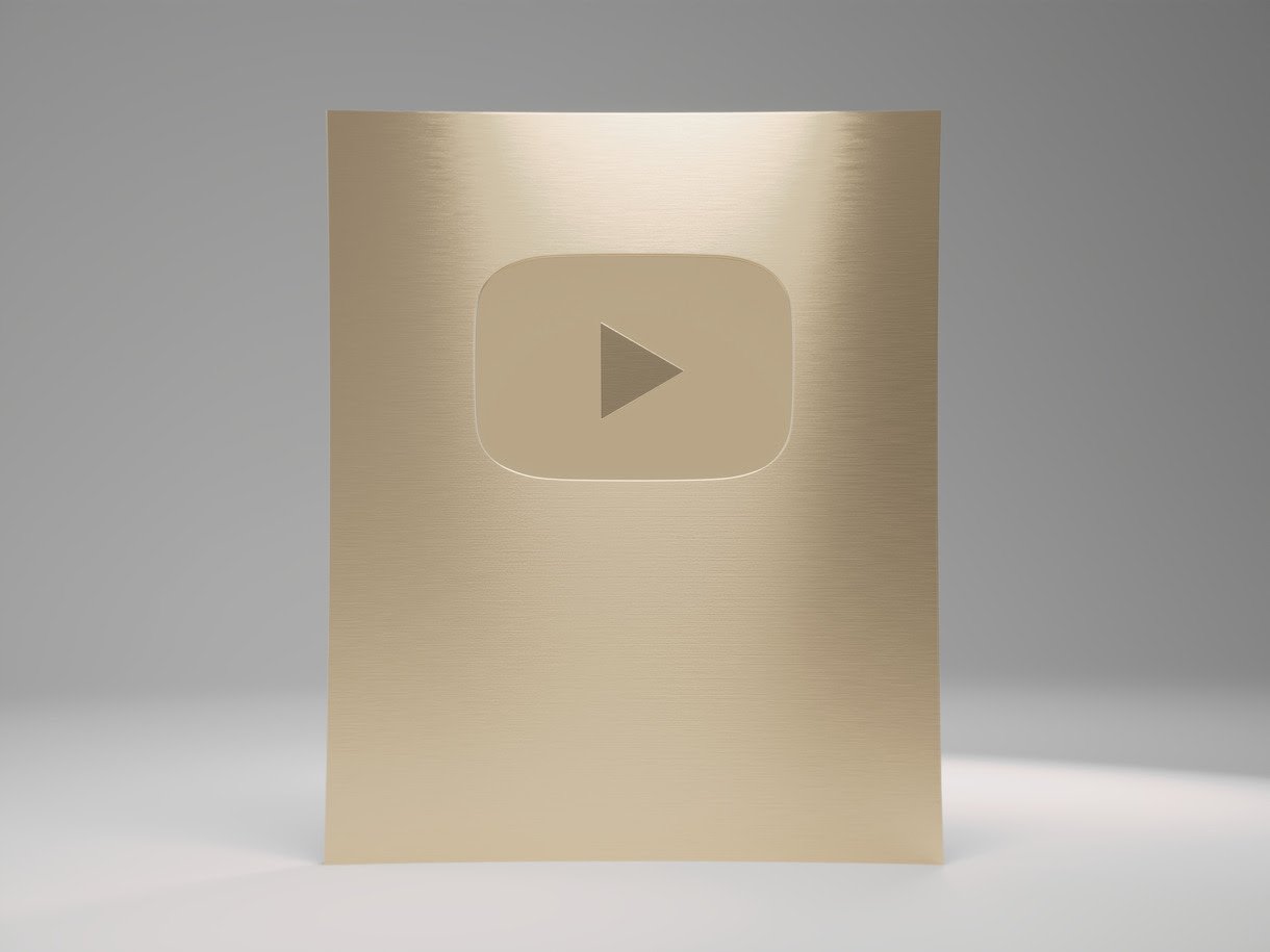Le Trophée Or des YouTube Creator Awards